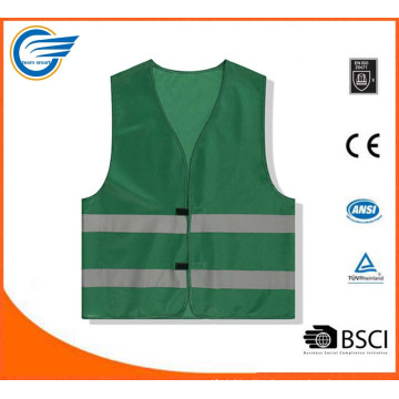 Two Horizontal Strip High Visibility Reflective Warning Jacket